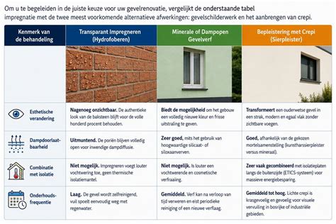 Infographic: werking impregneren en hydrofoberen