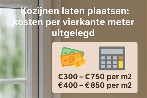 Infographic: kostenraming impregnering per m²