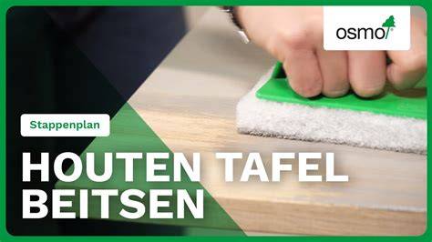 Illustratie: overzicht stappenplan houten beitsen