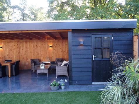 Interieurinspiratie voor tuinhuis met overkapping