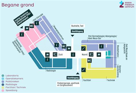 Plattegrond en plattegronddetails van het ZMC