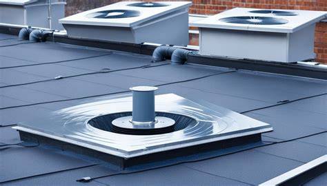 Aluminium dakdoorvoer op plat dak