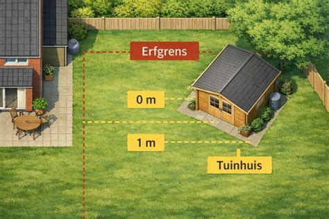 Afbeelding: Afstanden tot erfgrens en hoogte