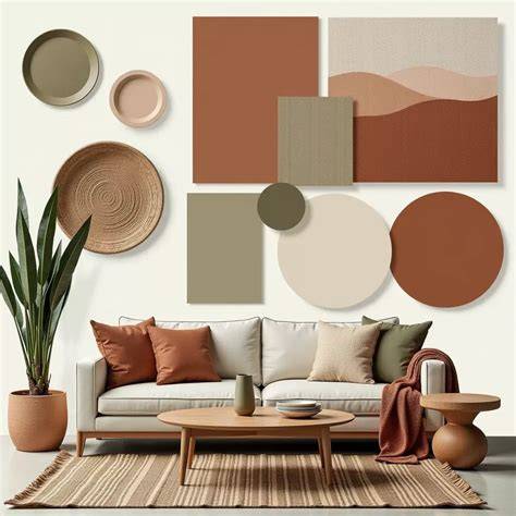 Moodboard: warme aardetinten met terracotta en houtlook