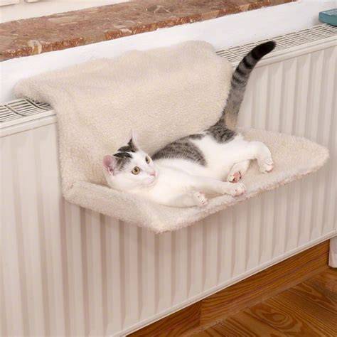 Afbeelding van een radiatorhangmat in gebruik