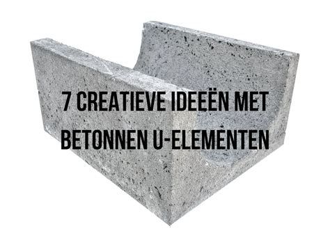 Infographic: Toepassingen van betonnen U- en L-elementen in tuinontwerp