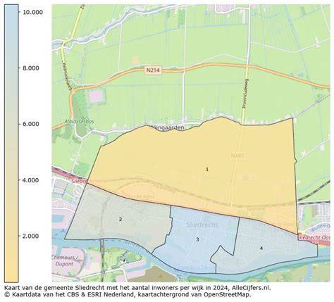 Kaart met tegelzetters in Sliedrecht en omgeving