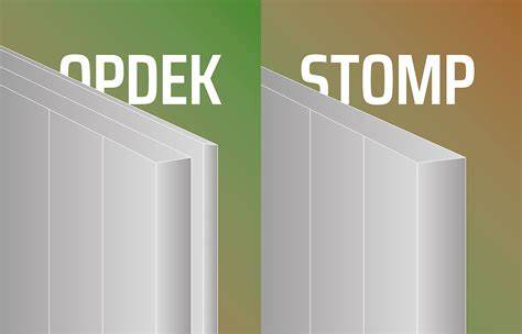 Diagram: verschil tussen stompe en opdekdeuren