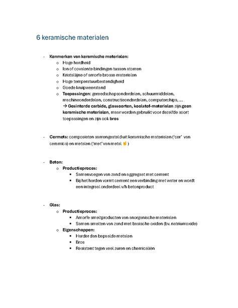 Infographic: overzicht van materialen, kenmerken en toepassingen