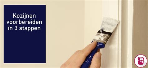 Infographic: Stappenplan voor kozijnen verven (ontvetten, schuren, plamuren, afplakken, grondverf, aflak)