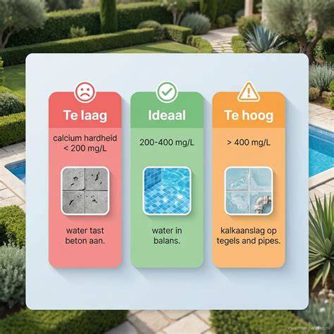 Infographic over oorzaken en oplossingen van kalkaanslag op tegels