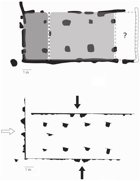 Schematische weergave van een kavel met aanduiding van de noord-, zuid-, oost- en westzijde, met suggesties voor de plaatsing van de woning, oprit, entree en de integratie van de paardenpaden.