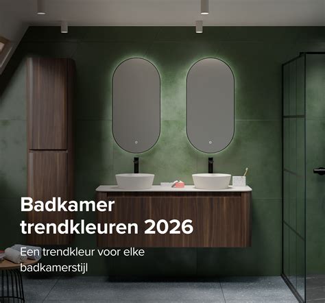Infographic: trendkleuren 2026 voor Dumawall badkamers