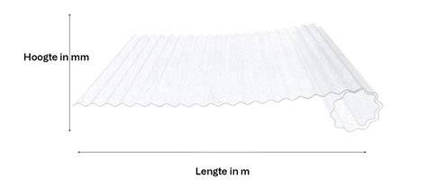 Diagram van halve en hele golfplaat volgorde op het dak