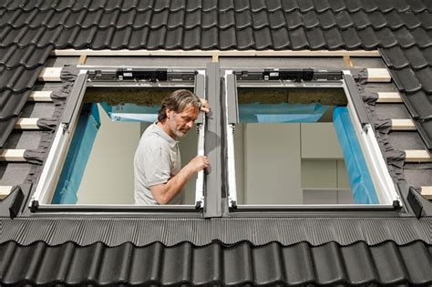 Stappenplan montage Velux dakraam (diagram)
