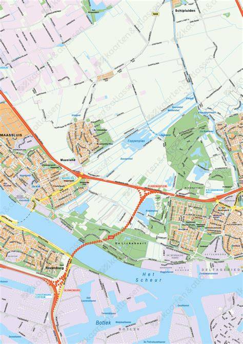 Informatie over BRL-K25000 en lokale servicegebieden (illustratieve kaart)