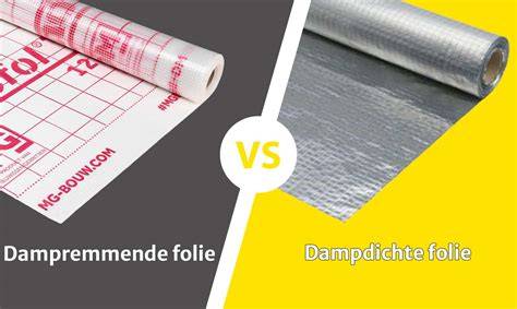 Infographic: dampremmende folie en dampdichte lagen in gebouwen