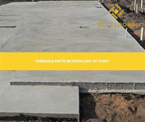 Infographic: factoren die de minimale dikte van een betonplaat bepalen (belasting, ondergrond, voorschriften)