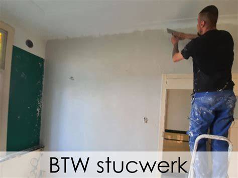 Infographic: overzicht btw 9% en 21% bij stucwerk in woningen