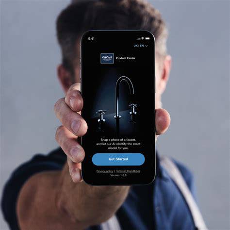 Infographic: GROHE Product Finder in actie (AI-identificatie via foto)