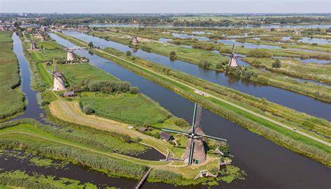 Afwateringskanalen en deurrubbers diagram