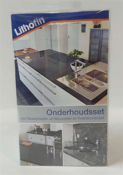 Diagram: onderhoudsset voor kwartscomposiet en graniet