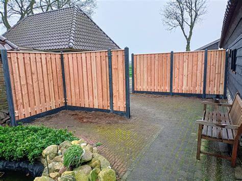 Processchema plaatsing hout-beton schutting