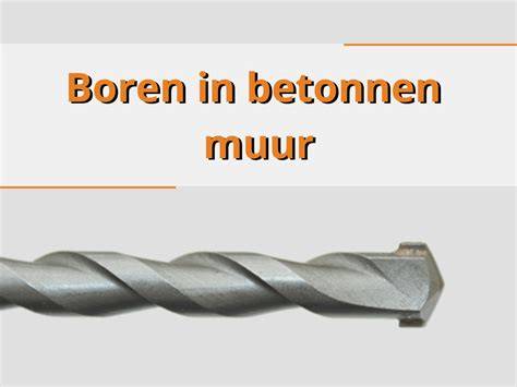 boren door muur infographic
