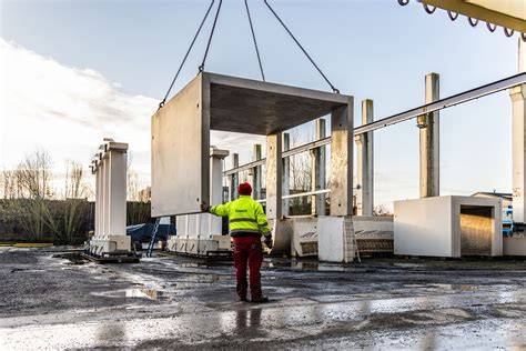 Infographic overzicht van prefab beton processen