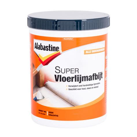 Infographic: Stappenplan toepassing Alabastine Super Vloerlijmafbijt