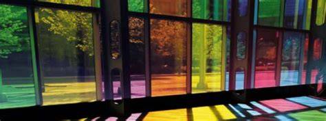 Afbeelding van Colorbel glas in groen tinten als geveldek