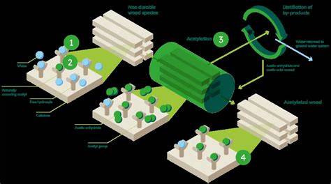 Infographic: Accoya acetylering proces en eigenschappen