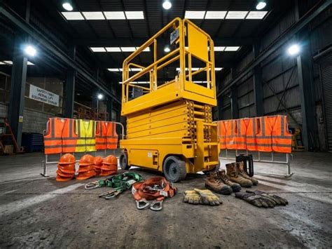 Illustratie veiligheidsmiddelen bij dakgootreparatie