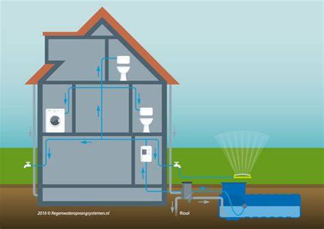 Infographic: Regenwateropvang en waterbeheer in huis