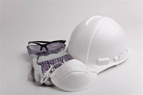 Veiligheidsuitrusting: bril, gehoor, handschoenen, stofmasker