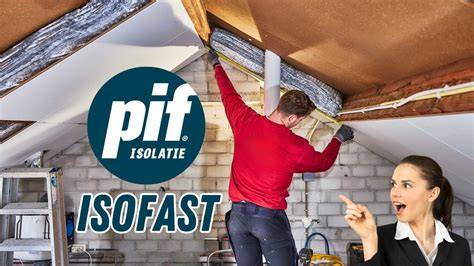 Schema van PIF Isofast installatie op dakbalken