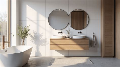 Scandinavische moderne badkamer