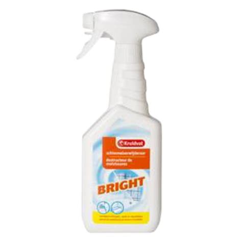 Infografiek: toepassing en veiligheidsstappen bij het gebruik van Kruidvat Bright Schimmelverwijderaar