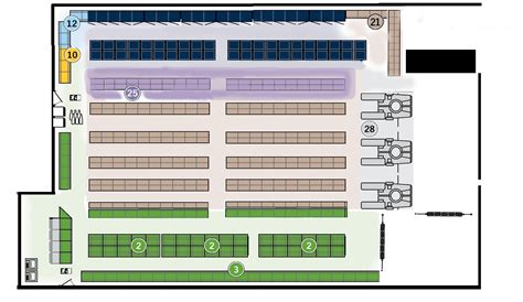 Informatieve plattegrond van de vernieuwde Lidl in Helmond metScan & Go zones