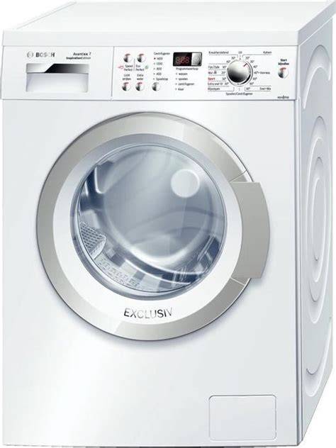 Infographic: Aansluitschema voor Bosch Avantixx 7 wasmachine op afvoer