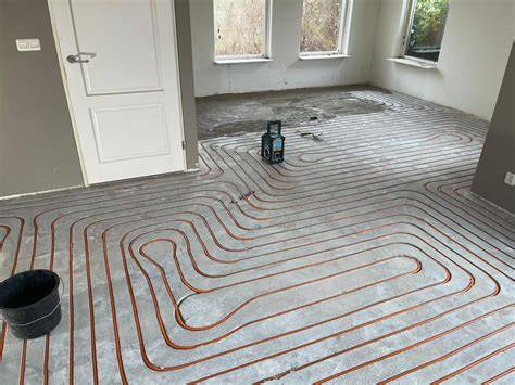Praktische lay-out PVC vloer onder vloerverwarming