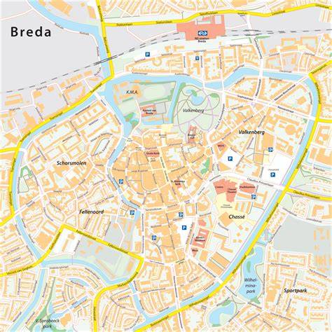 Kaart van Breda met installateursgebied