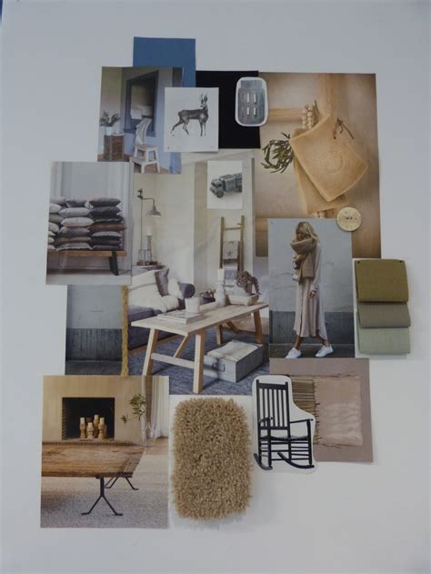 Illustratie van een moodboard met badkamerideeën, materialen en kleuren