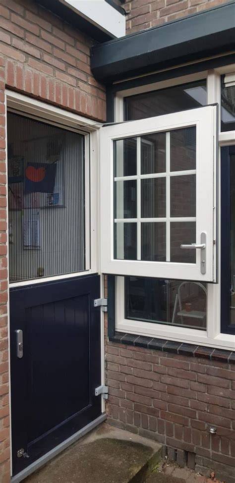 Diagram van een boerendeur met twee delen