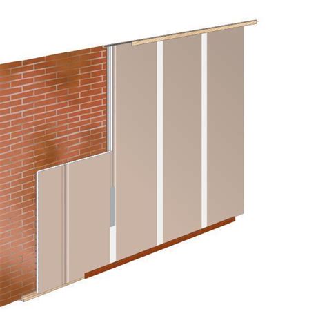Grafiek: Rw-waarden en effectieve geluidsisolatie bij voorzetwanden