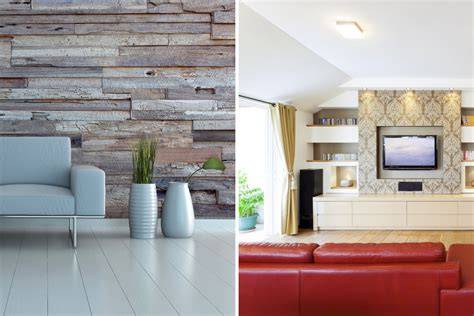Voorbeelden: neutrale vs. print behang in diverse interieurs