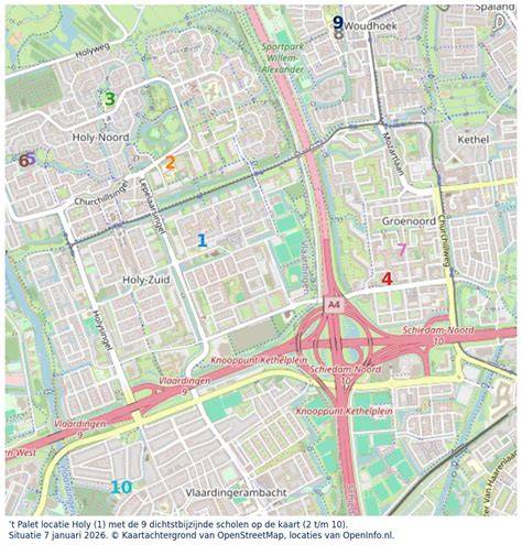 Overzicht kaart van locatie Zijtstraat en omgeving