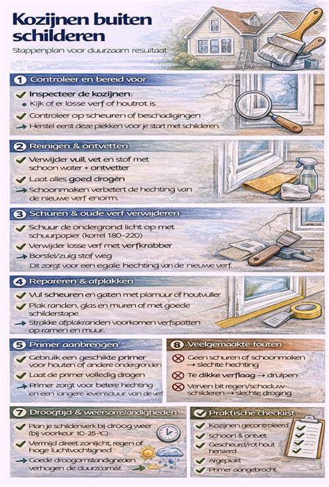 Infographic: Beste omstandigheden buiten schilderen