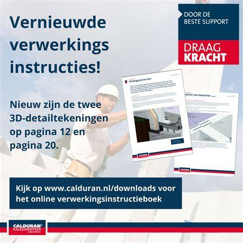 Checklist verwerkingsinstructies Kalkzandsteen
