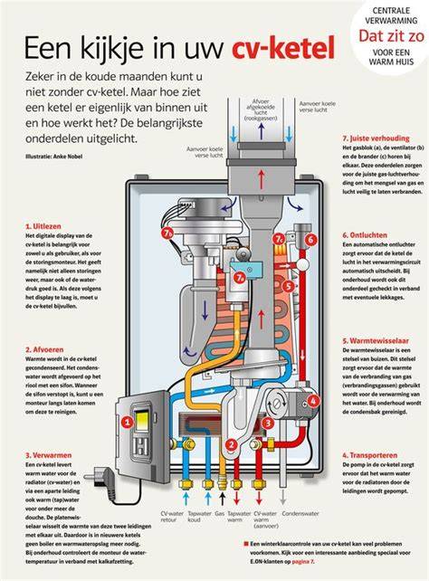 Infografiek: Hoe werkt een cv-ketel en wat doet onderhoud